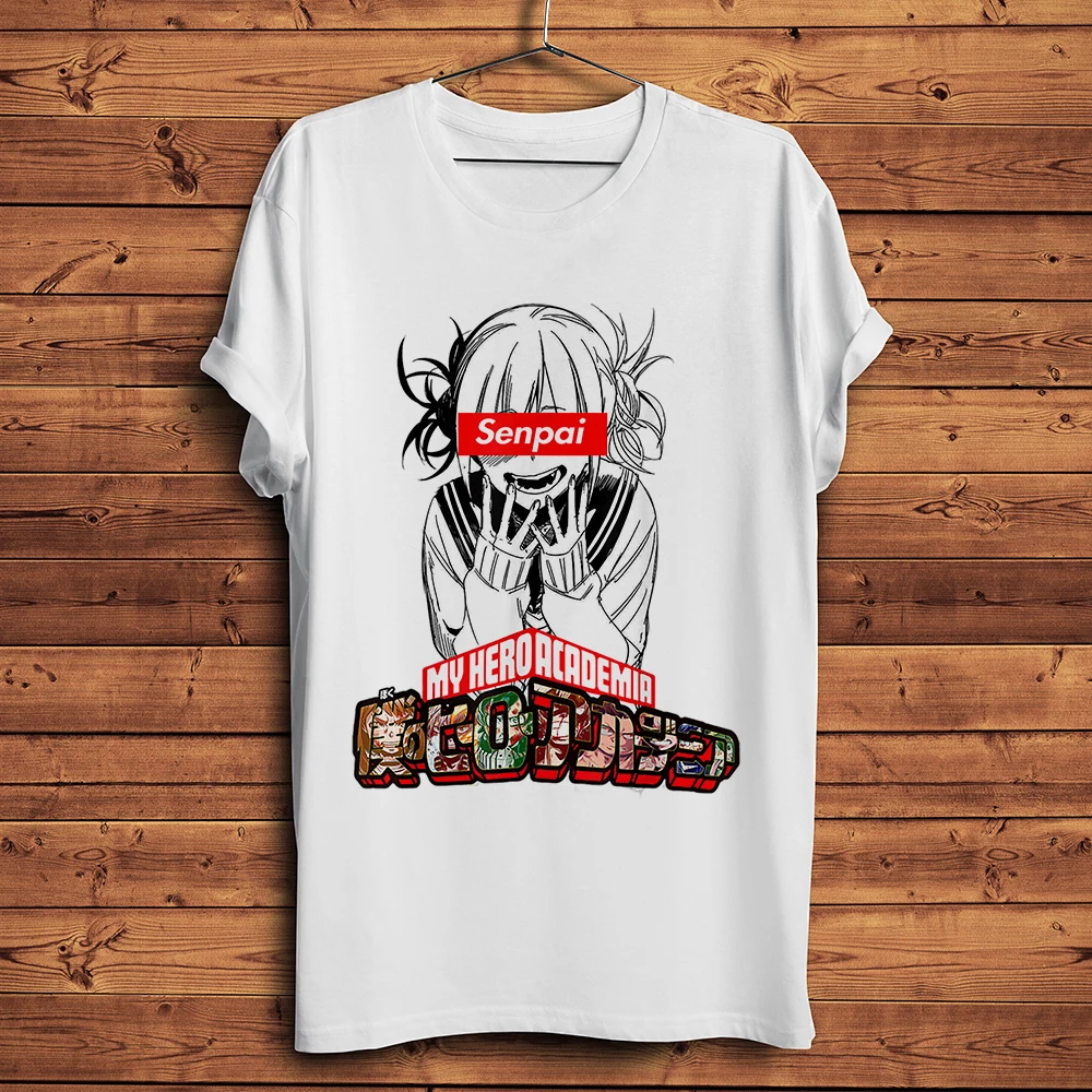 Himiko Toga Anime Graphic Unisex Summer Tee - White Casual Otaku Shirt