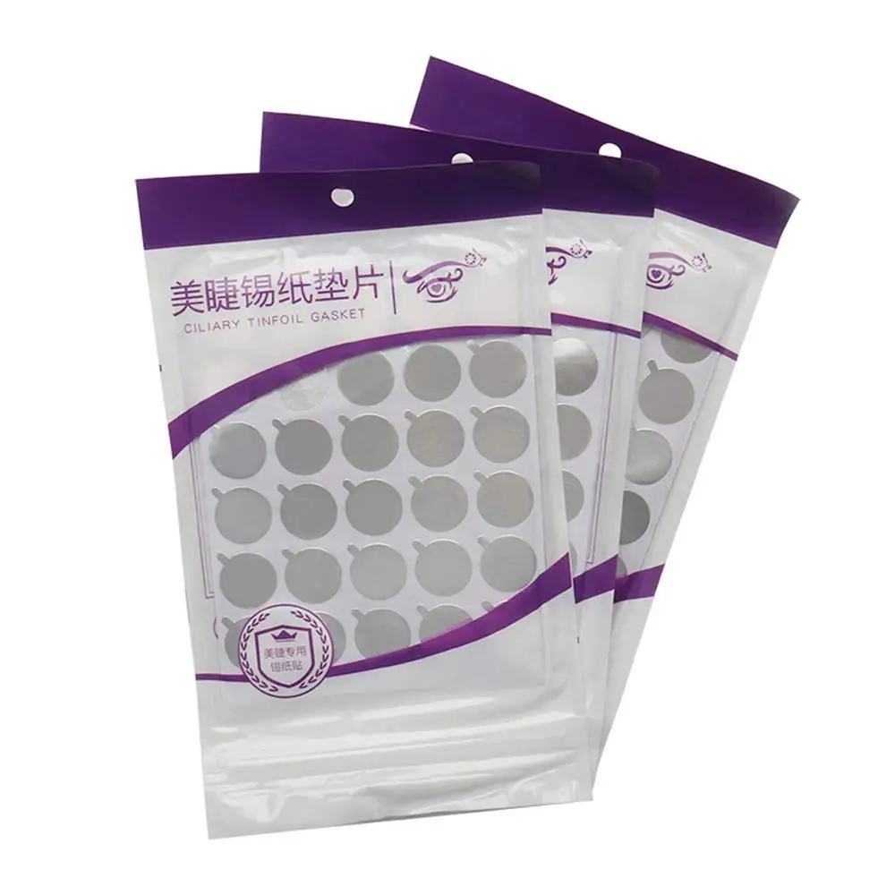 2020 New 300pcs disposable Eyelash glue holder Pallet Eyelash Extension glue pads Under Stand Eyelash Eye 3