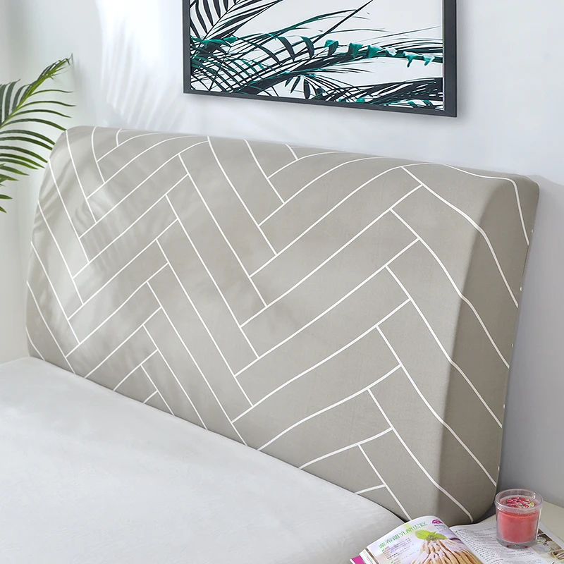 Простой эластичный чехол для кровати в скандинавском стиле полностью закрытый