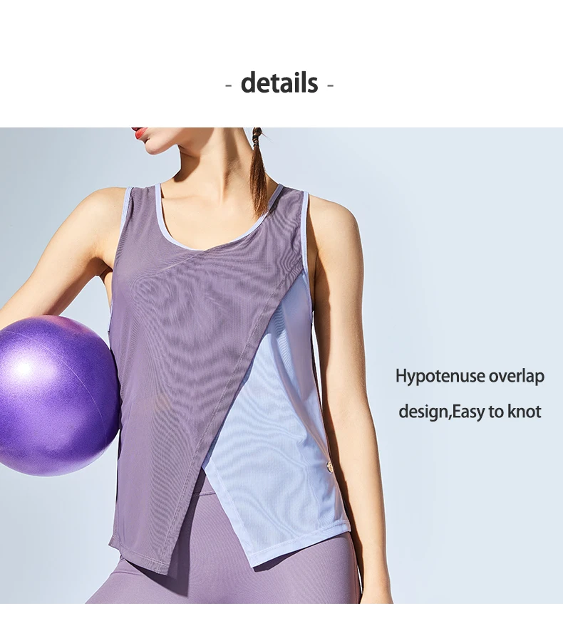 Summer Yoga Vest Woman Gym Fitness Sports Tank Top Running Clothing Breathable Blouses Femme Sleeveless Jogger Workout Shirts