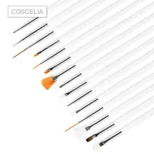 COSCELIA Nail Print Pen Acrylic Nail Art Brush UV Gel Brush Nail Art Brushes For Manicure Nail Art pencil