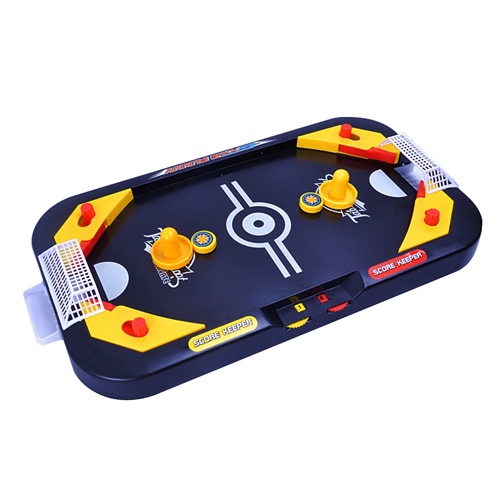 Children Indoor Outdoor Play Air Hockey Game Compact Portable Desktop Toy