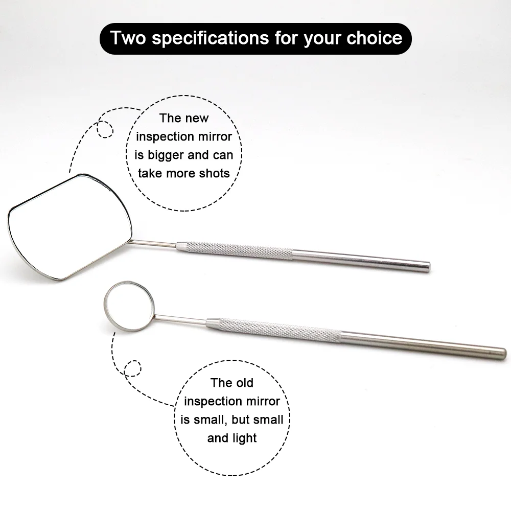 GLAMLASH Dental Mouth Mirror Multifunction Checking Mirror Eyelash Extension Beauty Makeup Portable Stainless Steel Lashes Tools — view 5