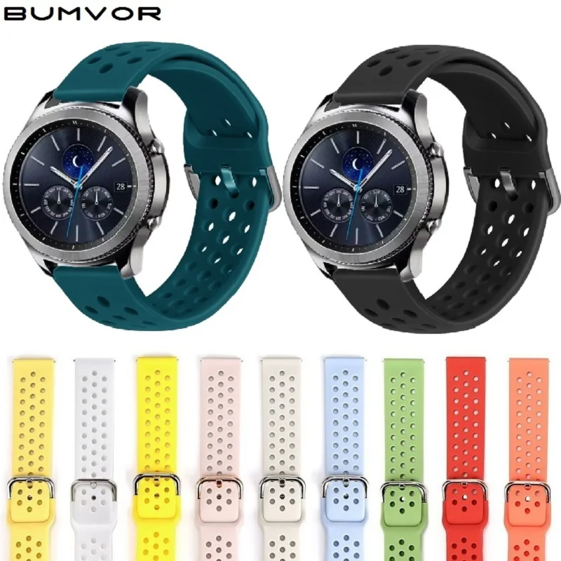 Ремешок Gear S3 Frontier для Samsung Galaxy watch 46 мм 42 силиконовый браслет наручных часов Huawei GT 22