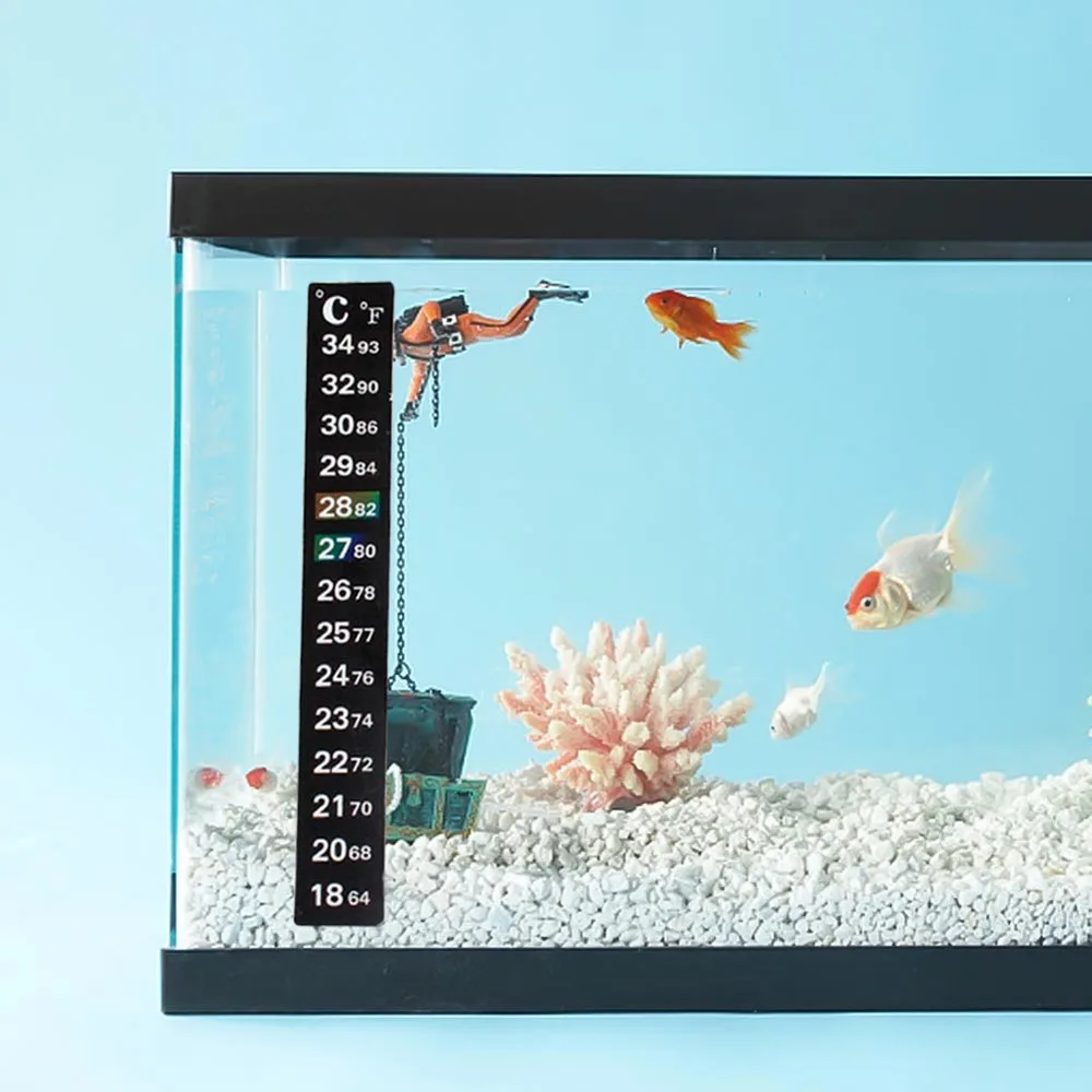 2020 gran oferta acuario termómetro Digital LCD palo en termómetro Indicador de etiqueta peces de acuario Tanque de vidrio