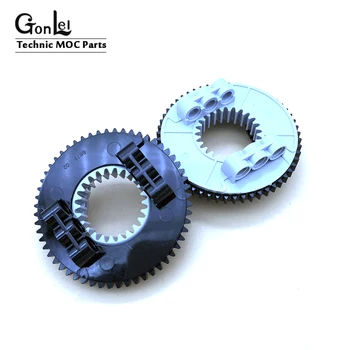 

5Sets/Lot Technic Turntable Large Type 2 Complete Assembly with Black Outside Gear Section (26/56 Teeth) MOC Blocks Bricks Parts