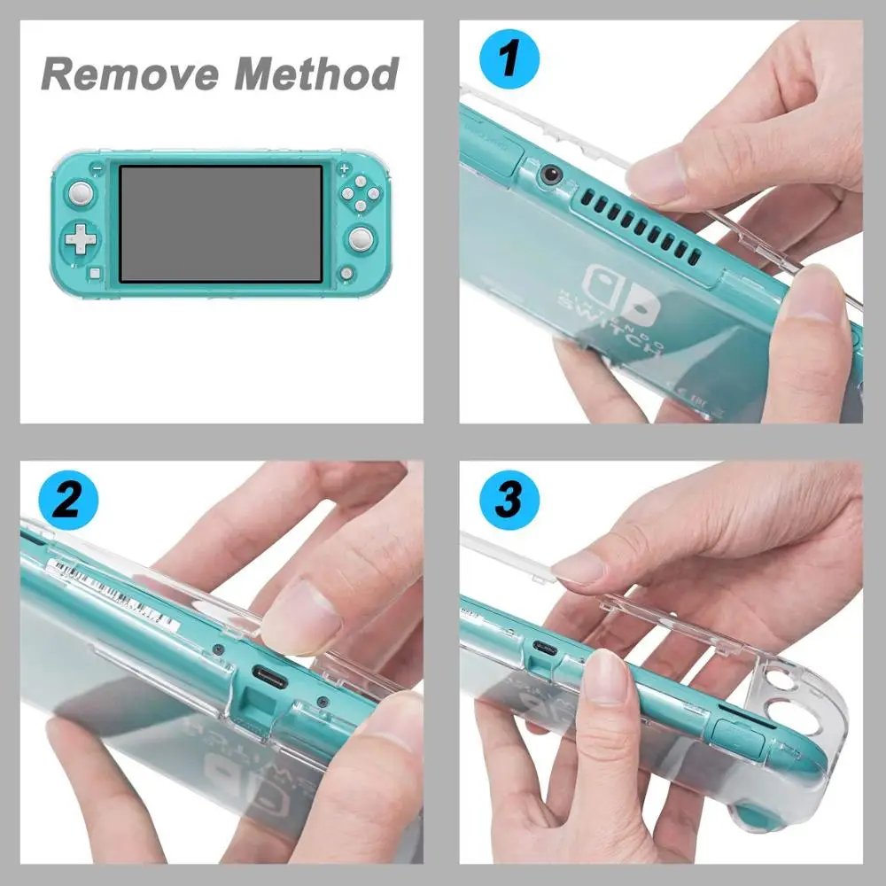 Защитный чехол для консоли nintendo Switch Lite с защитой от пыли и кристаллов, жесткий чехол для мини-контроллера kingd Switch Joy-cons
