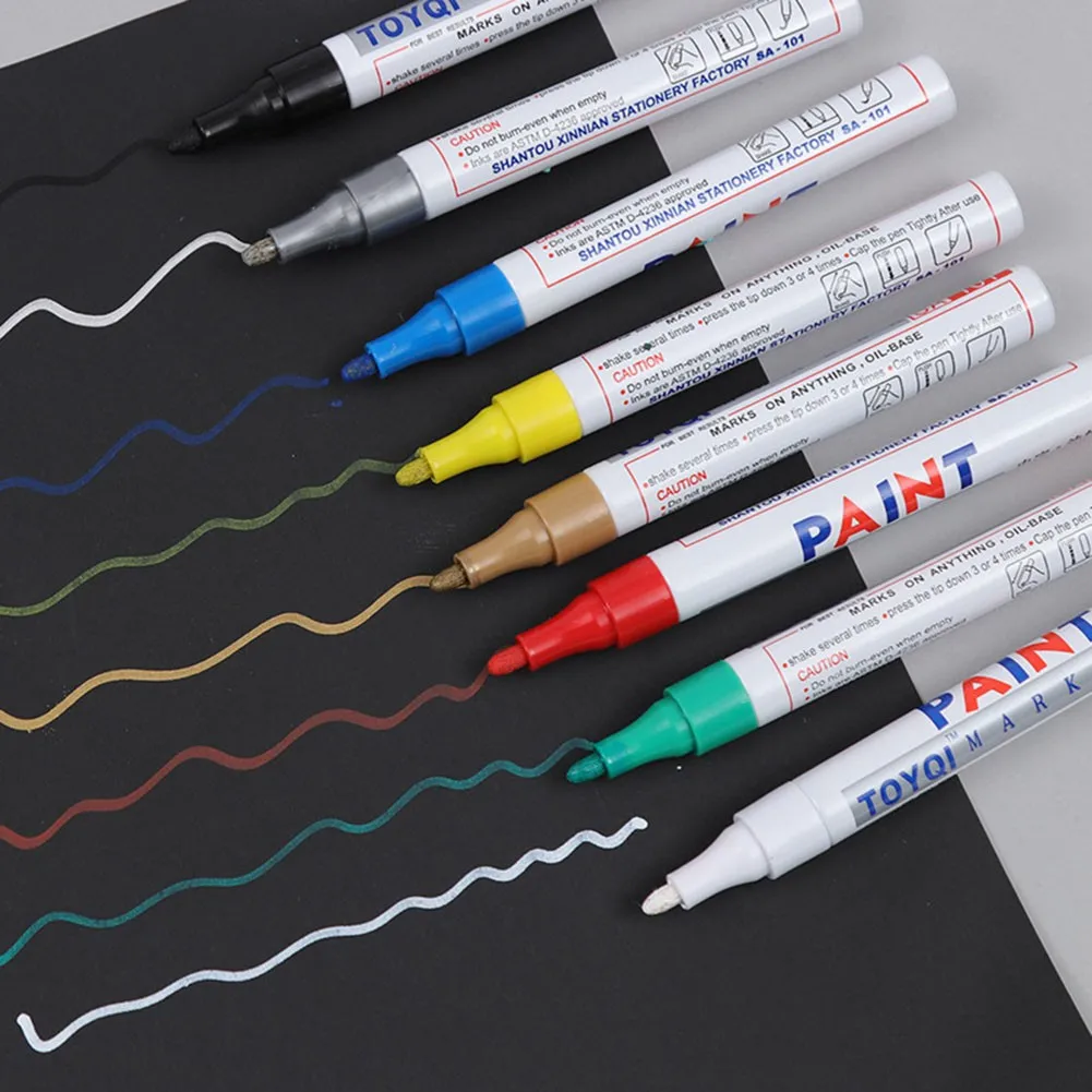 Car Repair Tools Kit Marker Pen Car Paint Repair Pen Accessories Color Pencil Paint Pen Permanent Scratch Tire Car Scratches