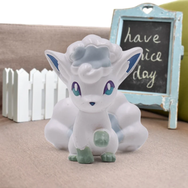 10-15 см Пикачу лапрас Jigglypuff драконовый снорлакс Psyduck Eevee Charman Действие ПВХ Рождество день рождения праздник подарок - Цвет: Alola Vulpix