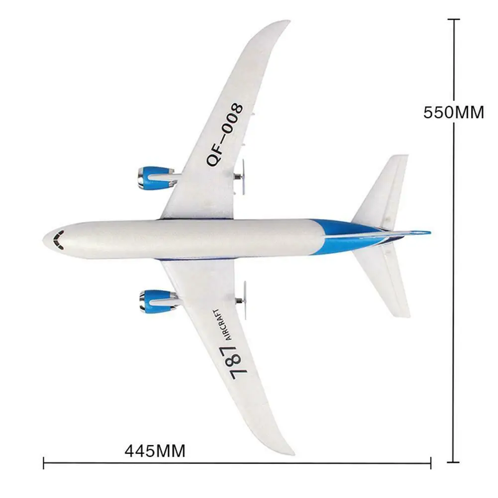 Самодельный радиоуправляемый самолет EPP RC Дрон Боинг 787 2 4G 3Ch с неподвижным крылом
