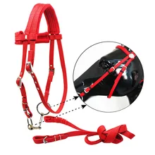 Лошадь Уздечка износостойкая лошадь Холтер гоночный ход Регулируемый Открытый Кемпинг мягкие удобные для верховой езды поводья снаряжение для лошадей