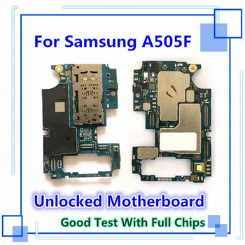 

for Samsung Galaxy A50 A505F motherboard with chip Factory unlocked Official Android OS installed Original replaced A505F card