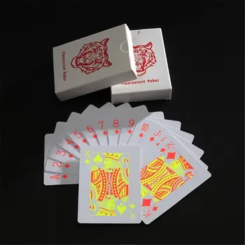 

1Set PVC Waterproof Poker Plastic Fluorescent Playing Cards Party Classic Magic Props