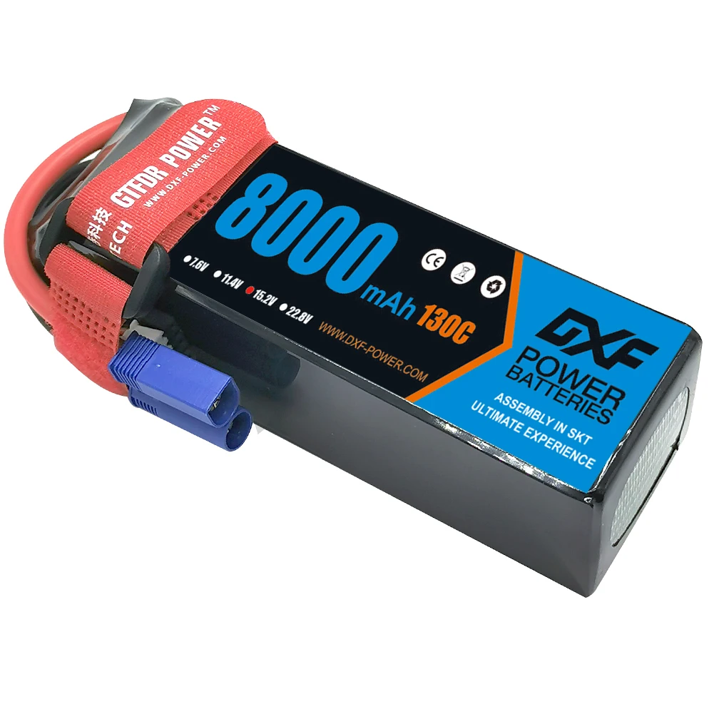 DXF 4S HV 15.2V 8000mAh 130C Lipo