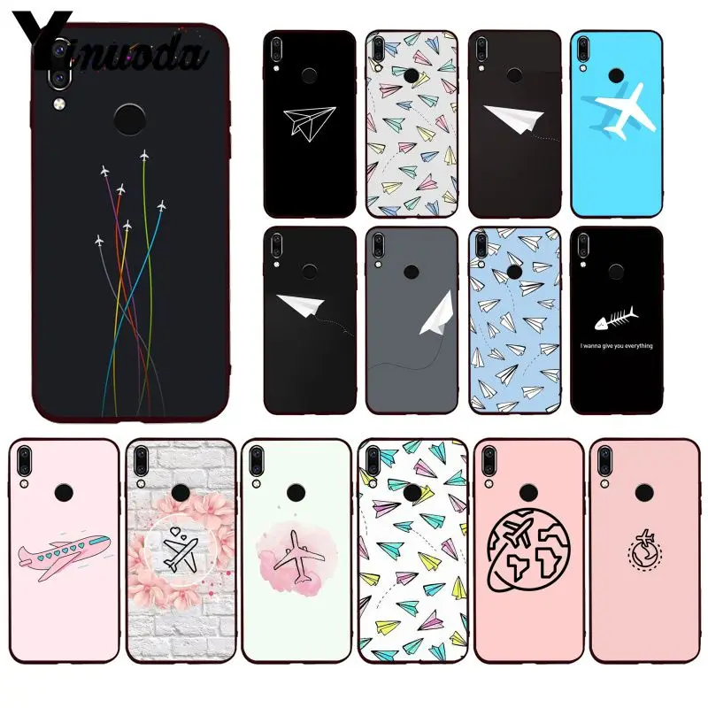 

Yinuoda Aircraft Airplane fly travel cloud Plane Phone Case for Huawei P20 P30 P20Pro P20Lite P30Lite P Smart P10Lite