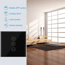 Tuya Smart Life шторка с WIFI переключатель для Электрический моторизованный занавес штора штарки ролика, Google Home, Amazon Alexa Голосовое управление Управление