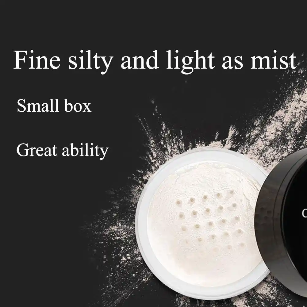 3 colors loose powder with puff waterproof oil control setting