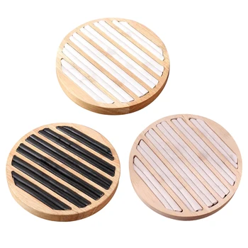 

3pc Wood Flat Collect Jewelry Ring Display Tray Showcase Holder for Shop