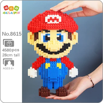 

Xizai 8027 Video Game Super Mario 3D Model 4580pcs DIY Mini Magic Blocks Bricks Building Toy for Children 28cm tall no Box