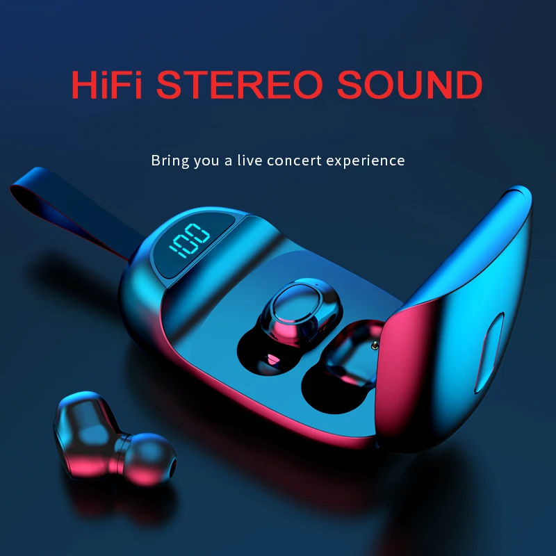 Наушники вкладыши TWS мини наушники стерео Hi Fi True Беспроводной Bluetooth в ухо наушник