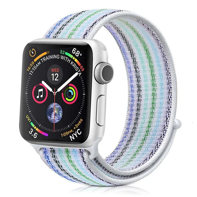 Нейлоновый ремешок для Apple Watch band series 5 iwatch 44 мм ремешок 38 мм 44 мм 40 мм iwatch sreies 4 3 2 pulseira браслет ремешок для часов