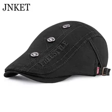 JNKET, вышивка, берет, шапка для мужчин и женщин, остроконечная Кепка, плоская кепка s, уличная шляпа с полями для путешествий, кепка, хлопок, кепка, регулируемый размер