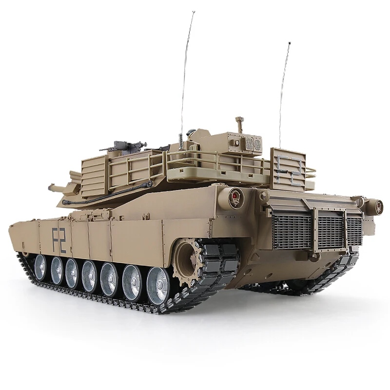 1/16 Professional RC Tank 360° Turret Barrel Recoil  With Smoking Shooting Bullet Launch BBs Cannon Recoil Metal Ldler Wheels, 6