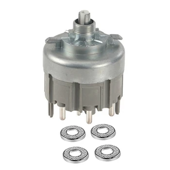 

1X for Mercedes Benz W124 W126 R129 W202 Headlight Lamp Switch 0005456204 & 4Pcs Crystal Car Door Lock Pin Cover