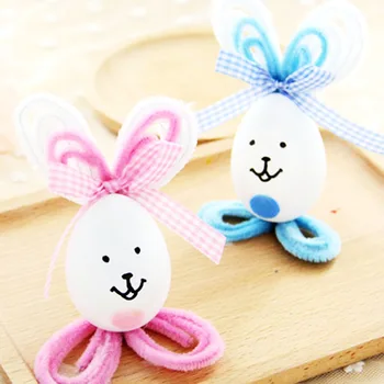 

Easter Eggs DIY toys Cute Bunny Rabbit Hanging Toy Decorate Kids Handmade Toy Material Package Handmade Parent-Child Game 5Pcs