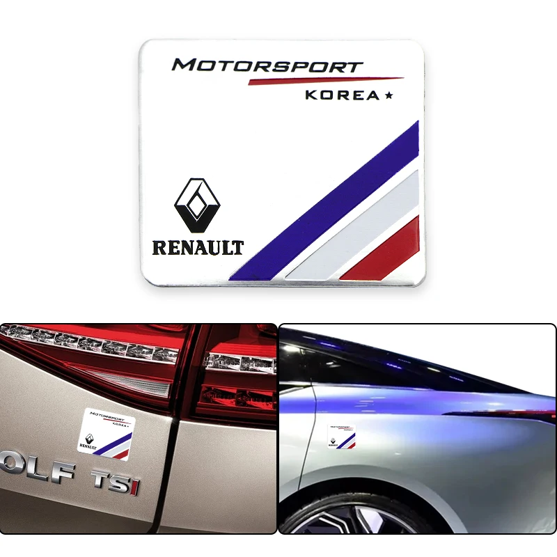 

1pc Car Aluminium Badge Emblem Sticker Decal for Renault Megane 2 3 Duster Logan Clio Laguna 2 Captur Car Accessories Auto Goods