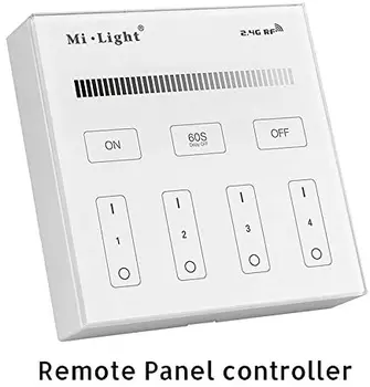 

Milight miboxer LED Smart Controller B1 RF 2.4GHZ Wireless Wall Mount Remote Controller 4 zones Dimmable Brightness 3V Battery