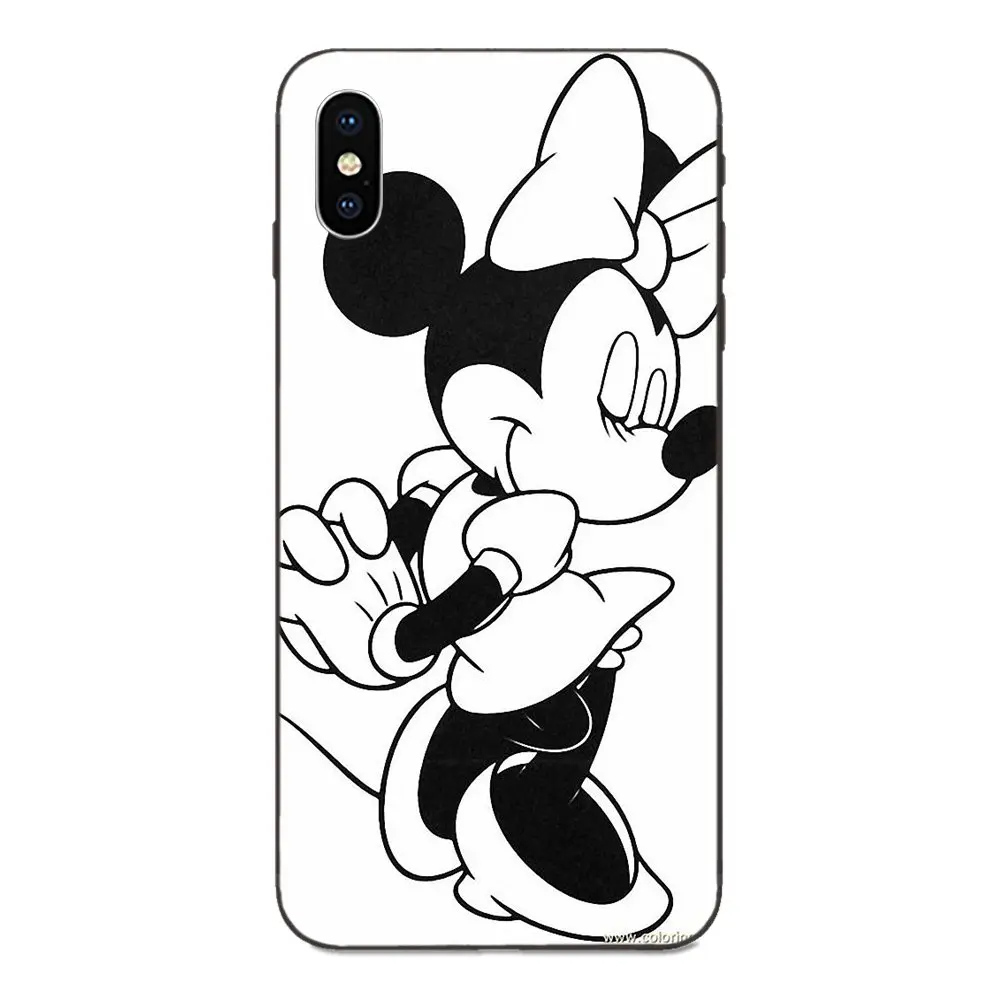 Красивая Минни Мышь Стиль для Galaxy A3 A5 A6 A6s A7 A8 A9 A10 A20E A30 A40 A50 A60 A70 A80 A90 плюс печати чехол для телефона - Цвет: as picture