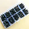 100pcs/box 8/9/11/13.5/15mm Mini Black Plastic Safety Triangle Nose for Toy Doll for Teddy Dog Stuffed Animals Dolls Accessories 4