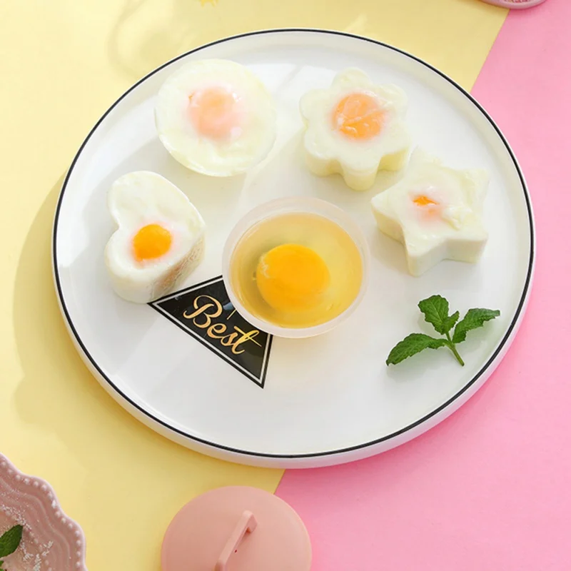 Пластиковое приспособление для варки яиц Кухонный Контейнер для яиц кухонные инструменты Бытовая милая Яйцо-пашот Форма для яиц форма производитель с кисть с колпачком блинница кухонные инструменты