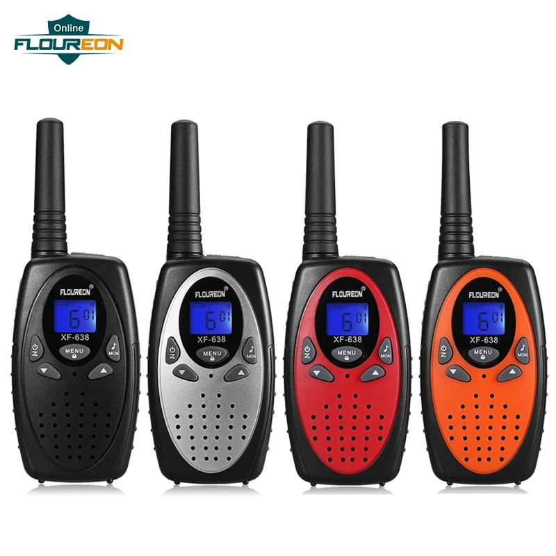 Floureon 22/8 каналов 2 шт Детская рация FRS/GMRS 462/467MHZ PMR 446MHZ VOX двухстороннее радио 3 Miles детский коммуникатор