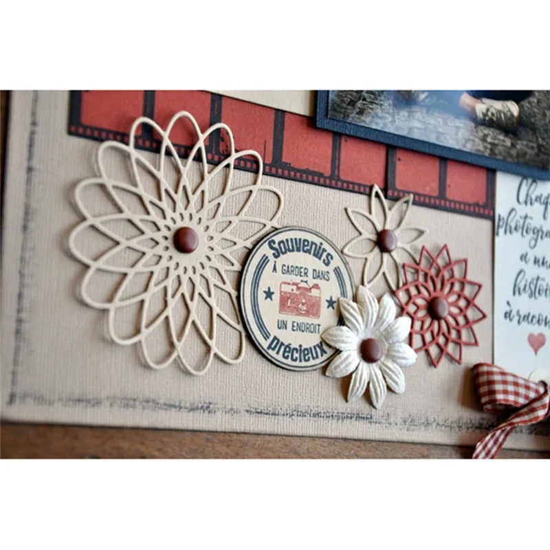 

Eastshape Flower Frame Dies Metal Cutting Dies Scrapbooking for Card Making DIY Embossing DieCut New Craft Bloom Pretty Rosettes