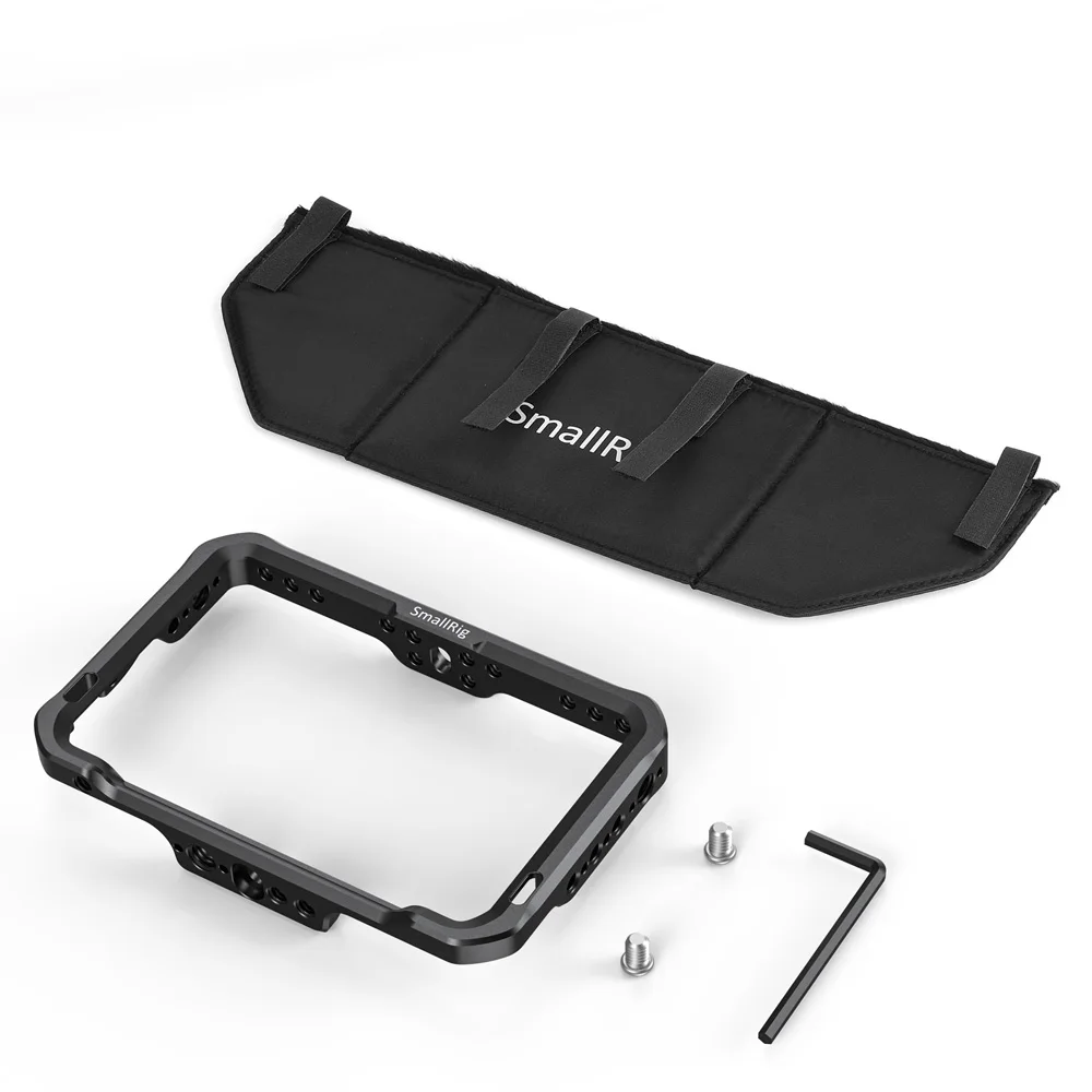 SmallRig монитор клетка с солнцезащитным козырьком для SmallHD Фокус серии OLED(5,") Интегрированный нижний рельс NATO 1/4 3/8 резьбовое отверстие 2405