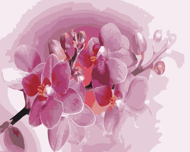 Деревянная доска флирт Красная роза цветок живопись по номерам на стене DIY