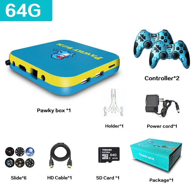 Pawky Box Console Per Videogiochi Per Ps1 N64 Psp Gb 50000 Classic Retro Games Player Ee Game 4.2 4K Wireless Mini Tv Console Box