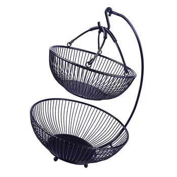 

1Pc Fruit Basket Iron Fruit Dish Fruit Storage Rack for Fruit Home