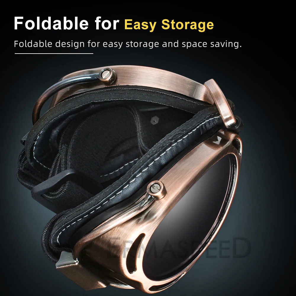 Skup W stylu Vintage moto krzyż gogle Retro kask moto okulary Biker moda Steampunk cafe racer ATV motor terenowy okularów do jazdy konnej