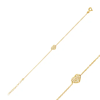 

SPENTA Jewelry Minimalist Heart Design Turkish Handmade 925 Sterling Silver Bracelet