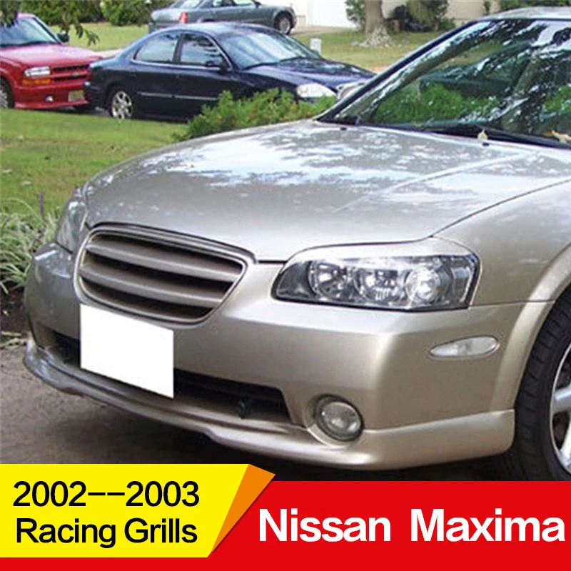 Подходит для гоночных грилей Nissan Maxima, 2002, 03 год, комплект кузова из углеродного волокна, переоборудование передней центральной гоночной решетки, аксессуары