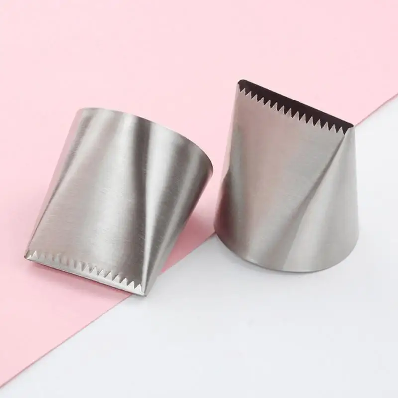 Stainless Steel Nozzle Icing Piping Nozzles Cream Cake Bakery Pastry Decorating Tip Kitchen Fondant Baking Accessories