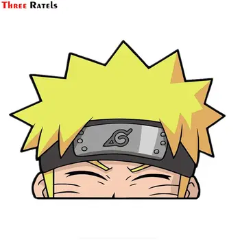 

Three Ratels FC346 Naruto Cute cartoon 3D Stickers for car windshield