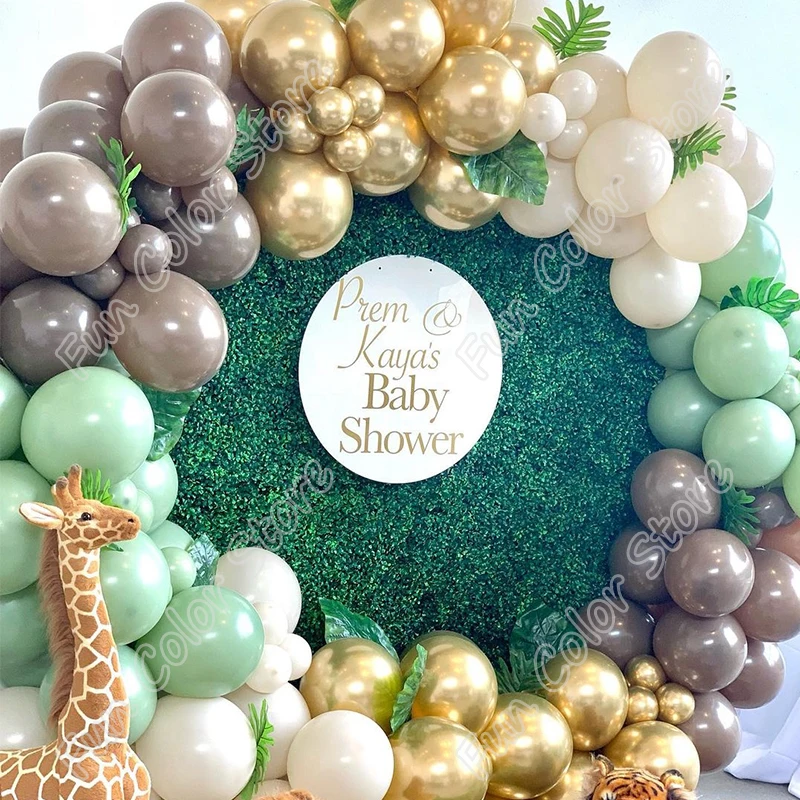 

140pcs Sand White Balloon Garland Arch Kit Latex Free Shipping Happy Birthday Party Decor Events Celebration Wedding Baby Shower
