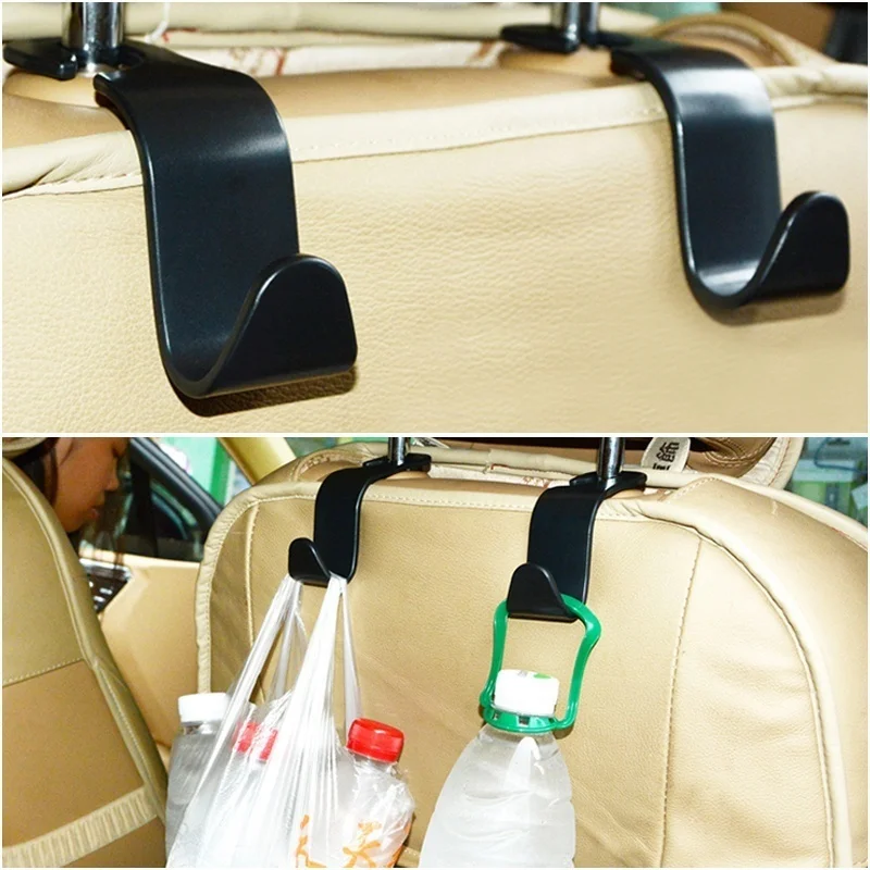 

2 Pack car organizer Strong Car Back Seat Headrest Hanger Easy Installation SUV Storage Easy Hooks for Bag