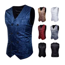 AliExpress, стиль, мужской принт кешью, повседневный жилет, модный мужской жилет большого размера