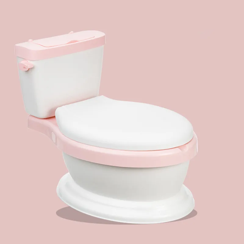 pink Детский портативный дорожный горшок для девочек, Детский горшок для мальчиков, тренировочный туалет для младенцев - Цвет: pink