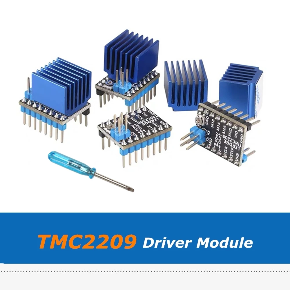 4pcs/Lot Lerdge 2.0A Ultra Silent TMC2209 Stepper Motor Driver Module 3D Printer Parts For Lerdge-X Lerdge-K Board